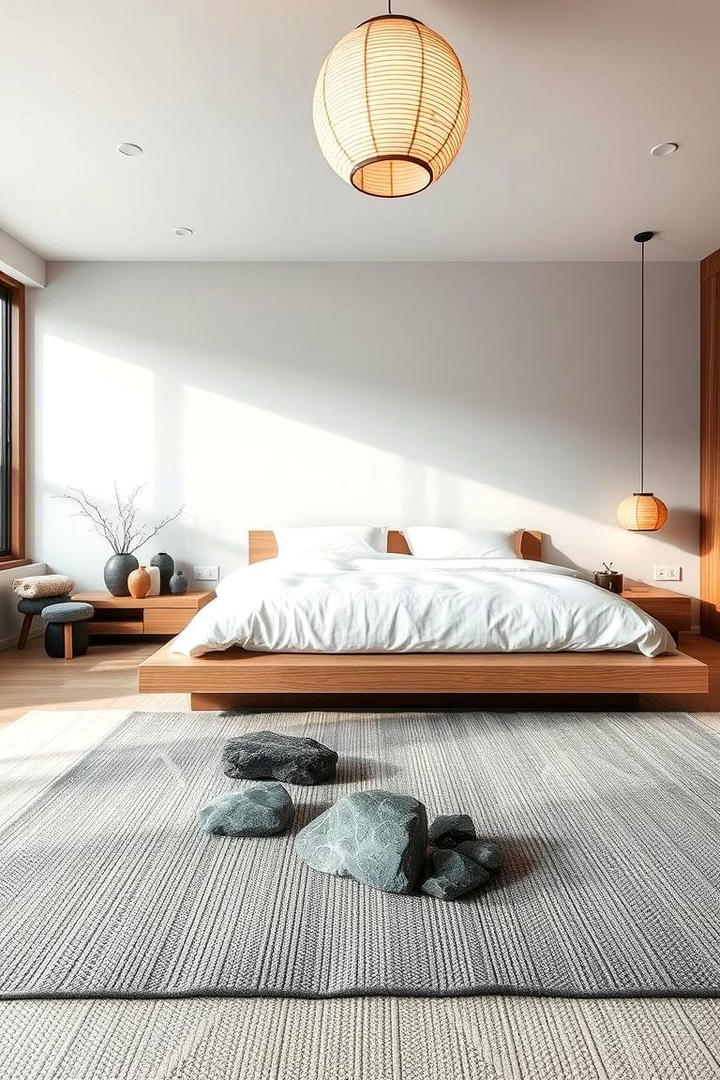 Meditative Zen Ambience - 30 bedroom rug ideas