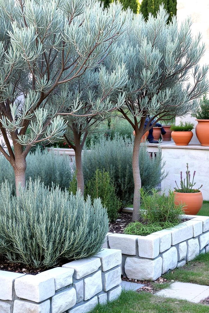 Mediterranean Herb and Olive Garden - 30 Italian Garden Design Ideas