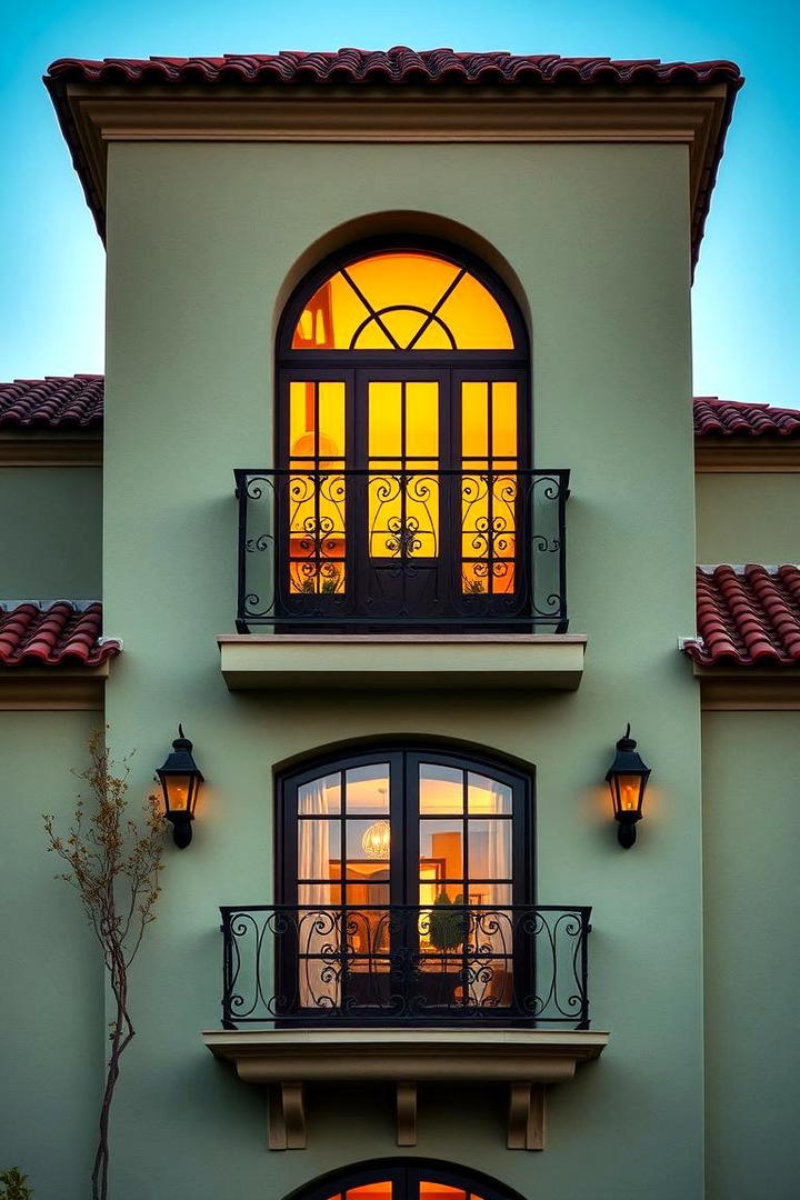 Mediterranean Inspired Sage Accents - 21 Sage Green House Exterior Ideas