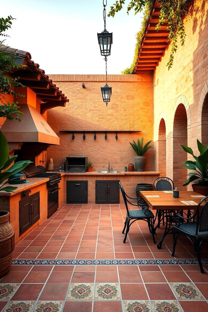 Mediterranean Style BBQ Area - 21 bbq area ideas