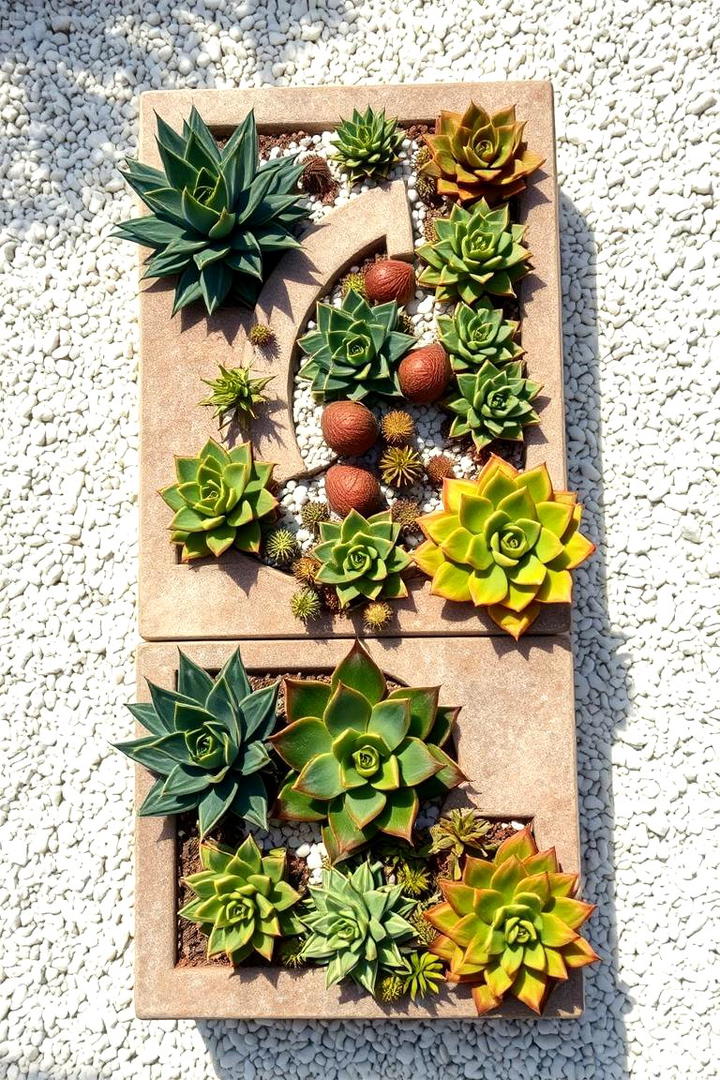 Mediterranean Succulent Display - 30 Greek Garden Ideas