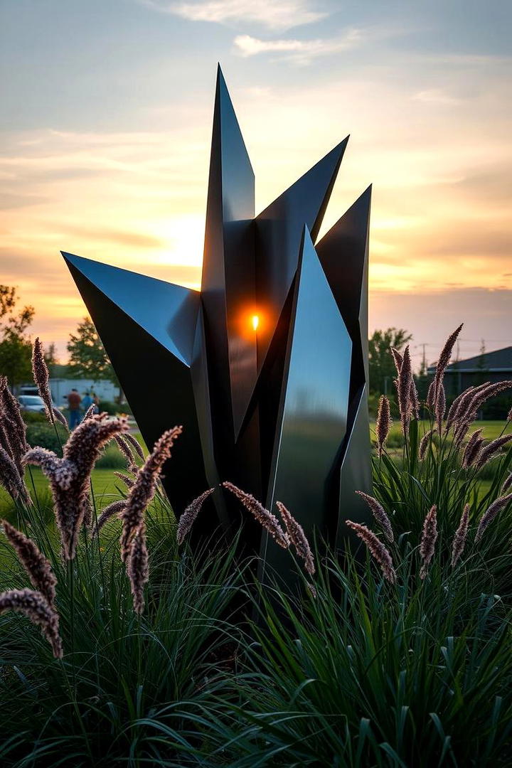 Metal Garden Sculptures - 30 Garden Art Ideas