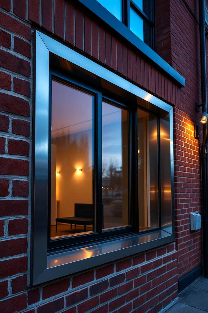 Metal Infused Trim - 30 Exterior Window Trim Ideas