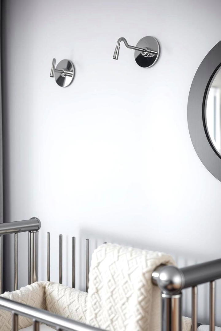 Metallic Accents in Grey Themes - 30 Grey Nursery Ideas