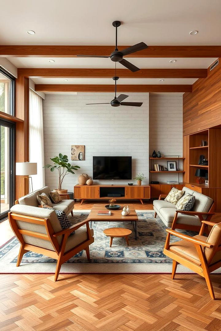 Mid Century Modern Flair - 21 Aesthetic Living Room Ideas