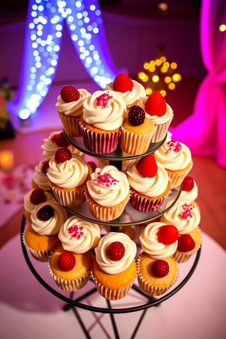 Mini Cupcake Tower - 21 Wedding Dessert Ideas