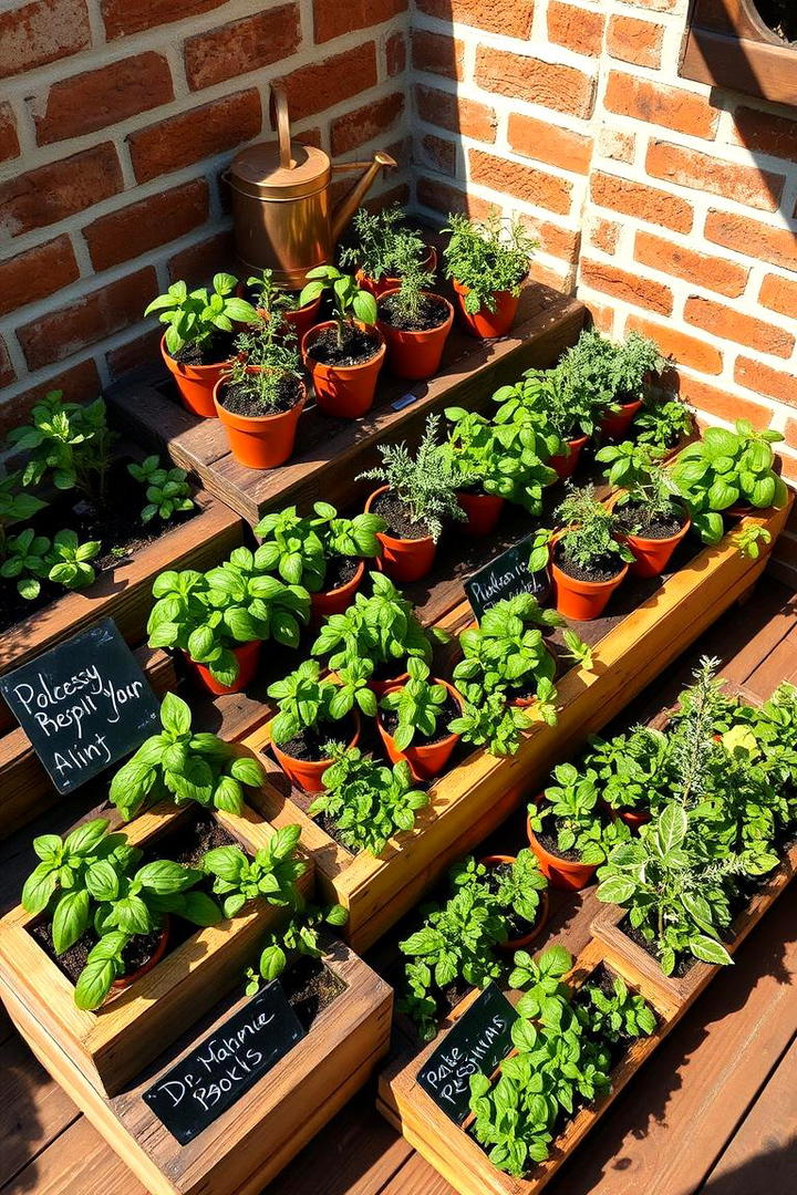 Mini Herb Garden - 21 Small Balcony Ideas