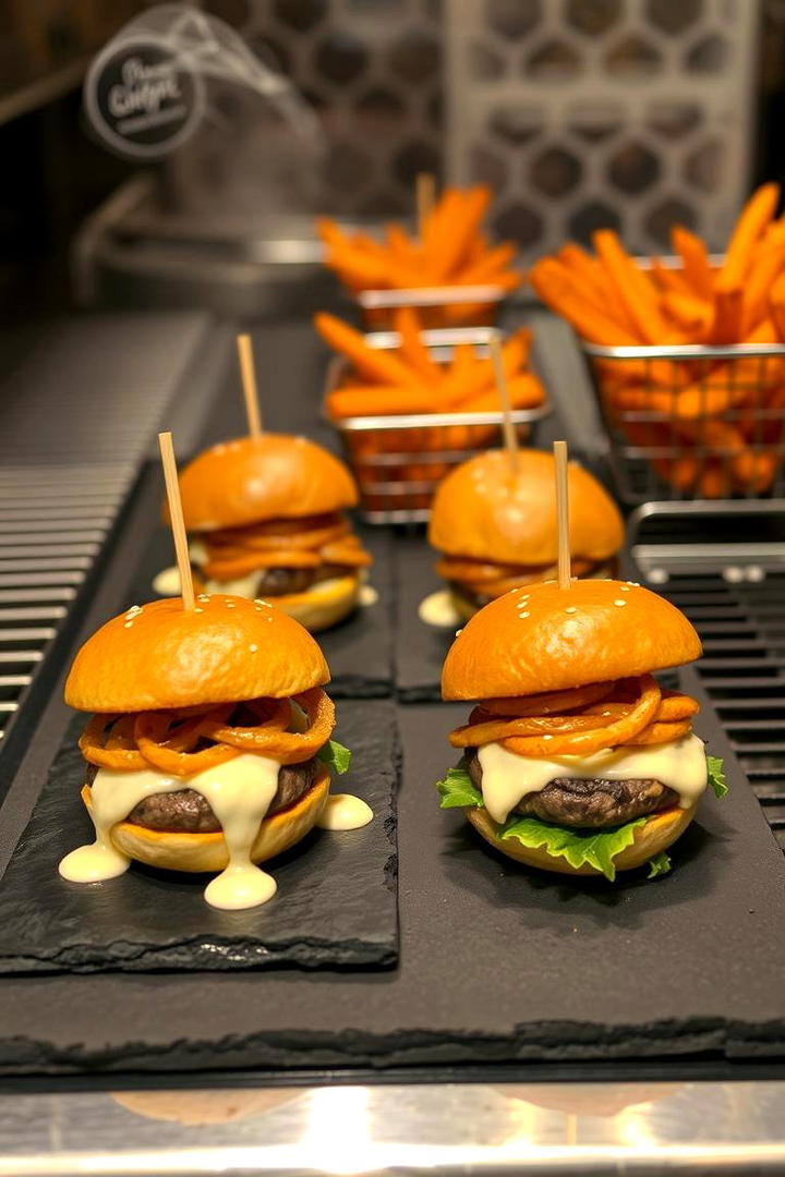 Miniature Gourmet Burgers - 21 Wedding Food Ideas