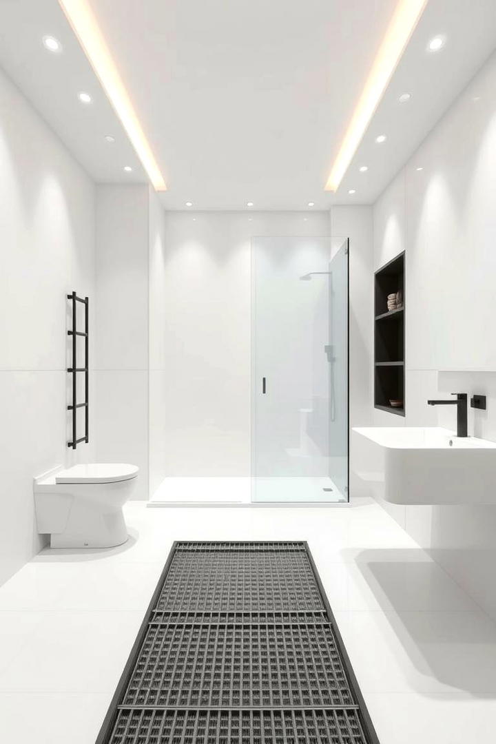 Minimalist Bathroom Oasis - 21 Black and White Bathroom Ideas