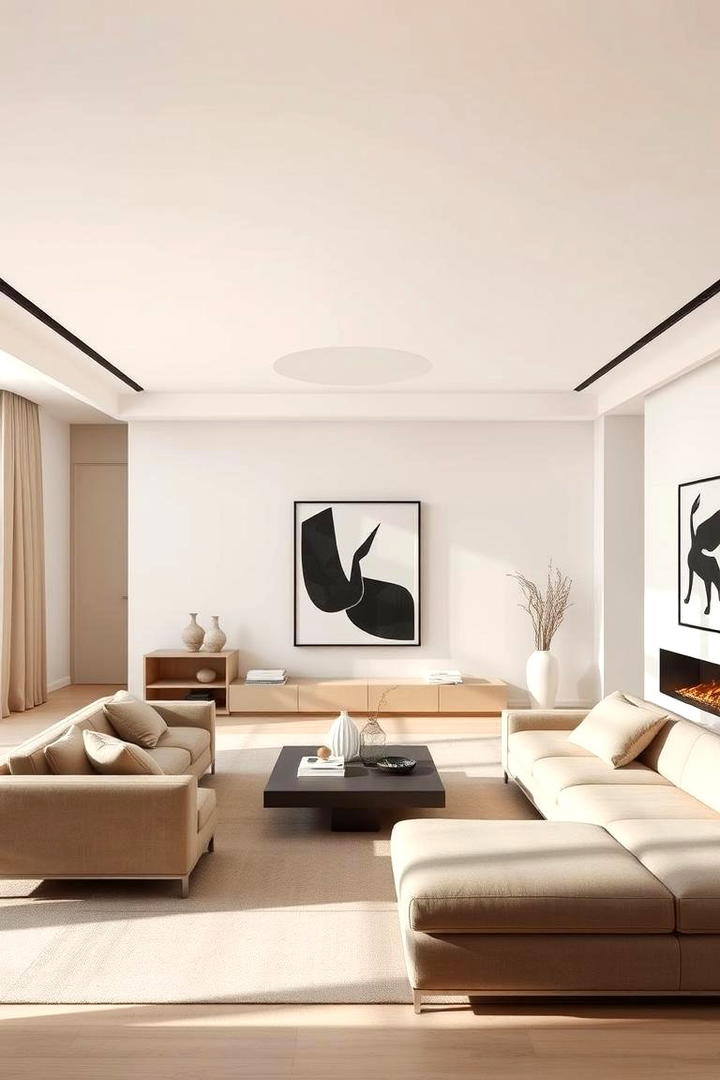 Minimalist Beige Decor - 21 Beige Living Room Ideas