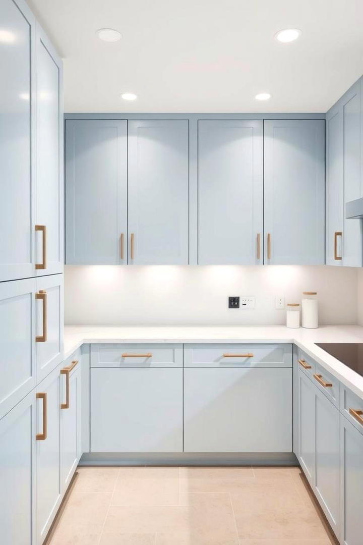 Minimalist Blue Kitchen Design - 21 Blue Kitchen Ideas