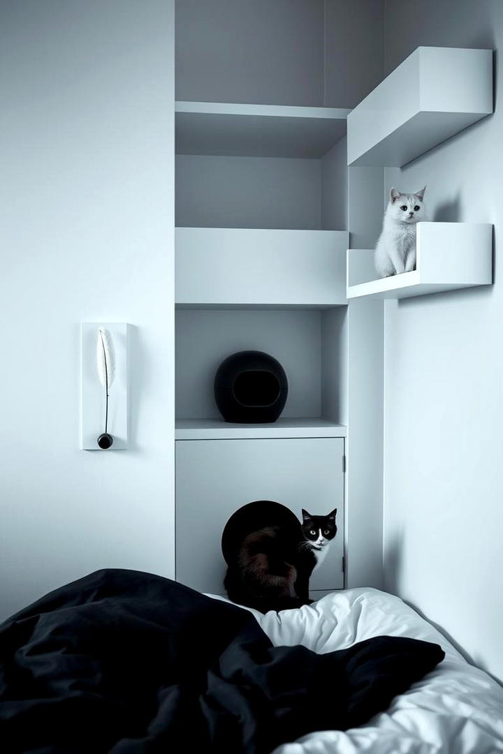 Minimalist Cat Corner - 30 Cat Room Ideas