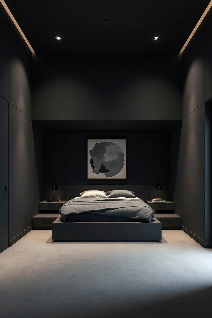 Minimalist Charm with Rich Undertones - 30 Dark Grey Bedroom Ideas