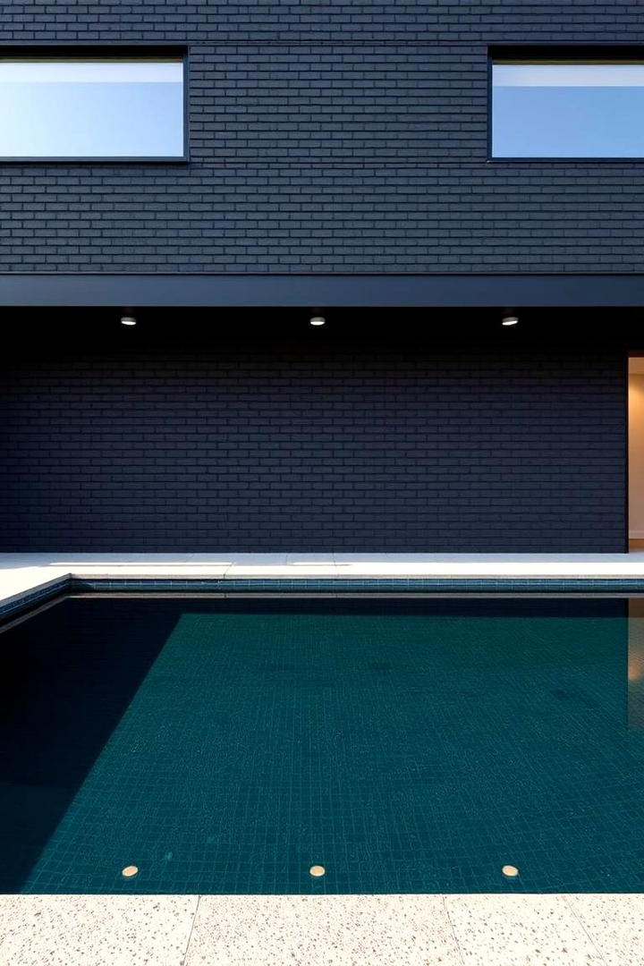 Minimalist Contemporary Black Brick Facade - 30 Black Brick House Exteriors