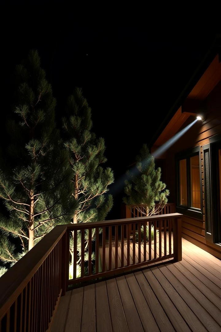 Minimalist Deck Spotlights - 30 Deck Lighting Ideas