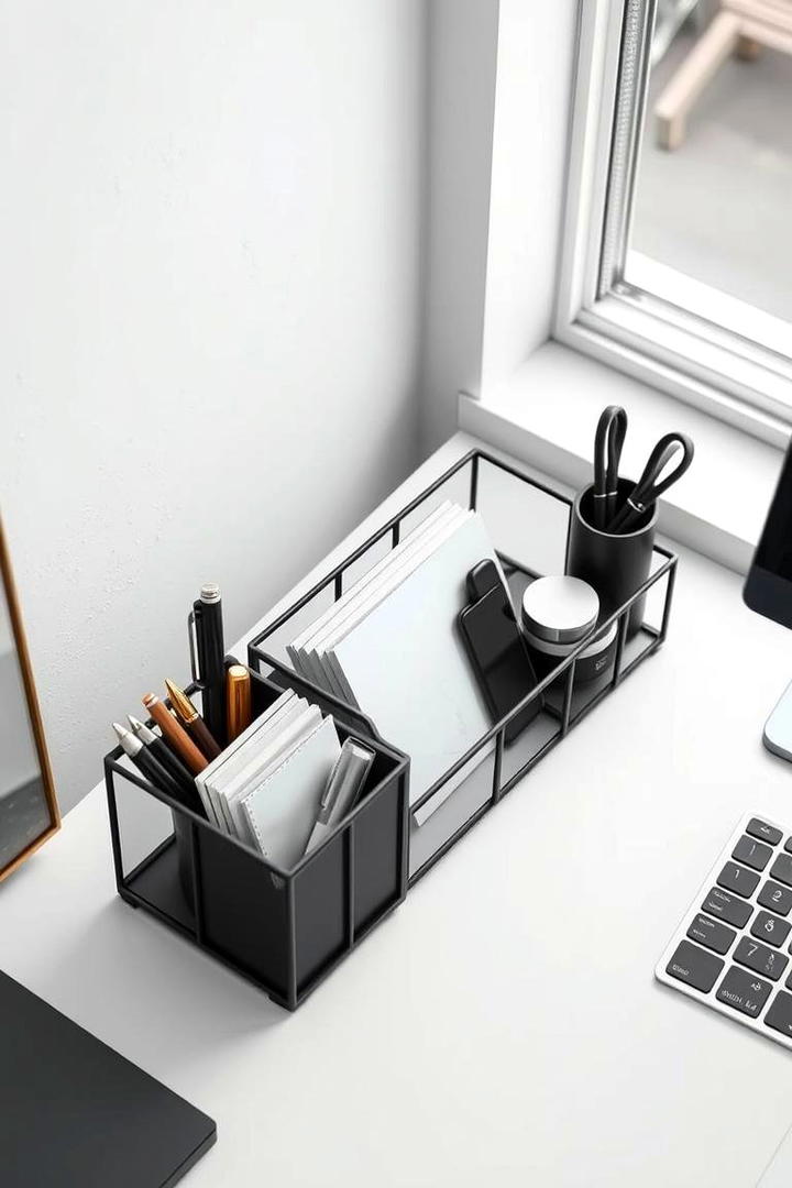 Minimalist Desk Organizer - 30 Desk Decor Ideas