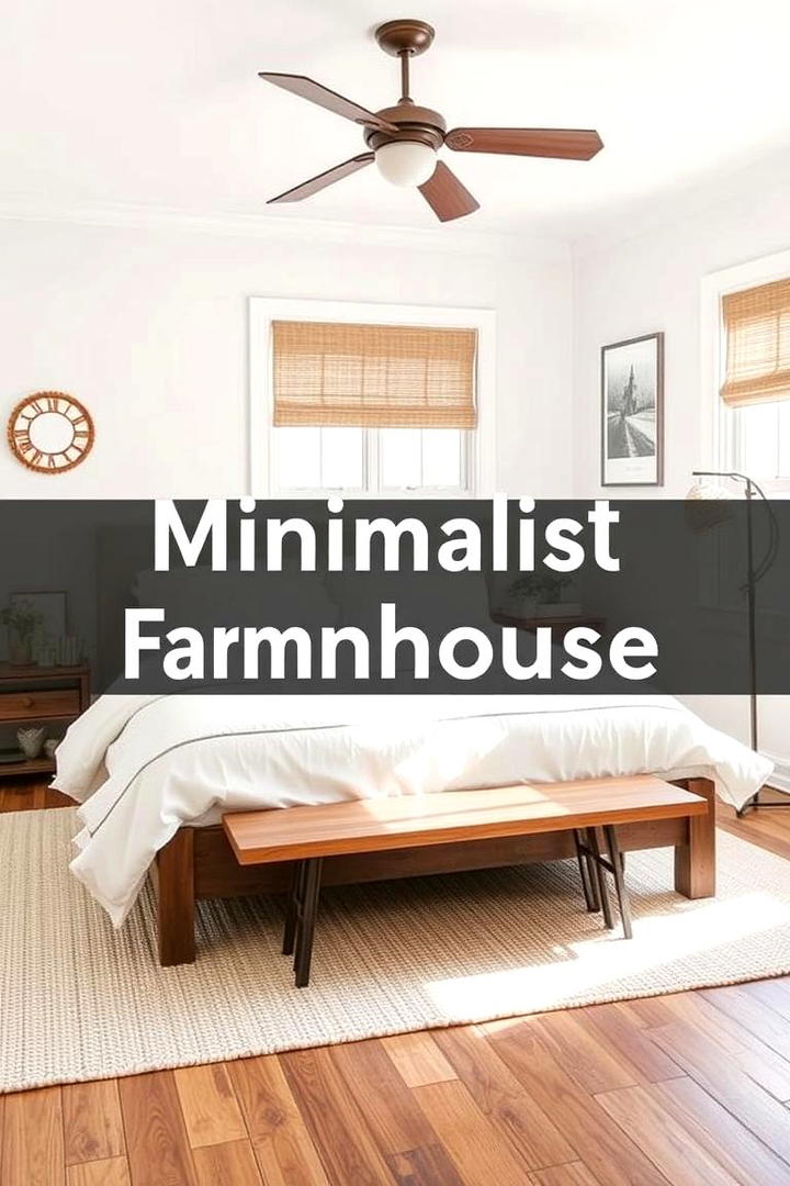 Minimalist Farmhouse Style - 21 Farmhouse Bedroom Ideas