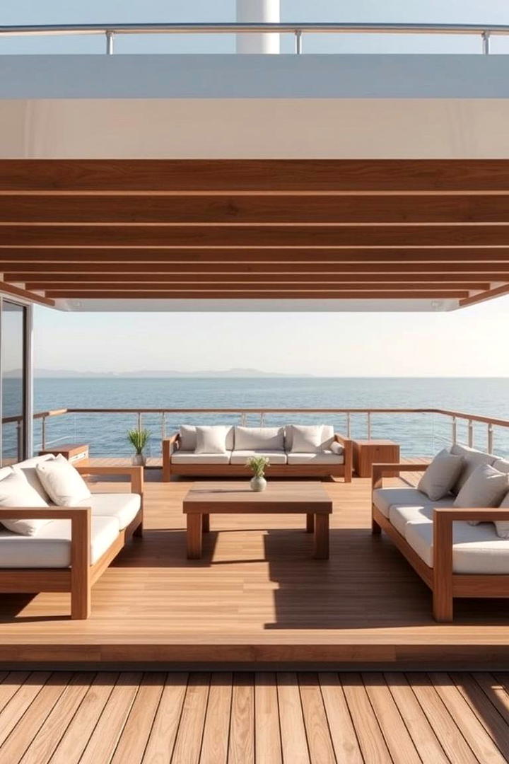 Minimalist Floating Deck - 30 Floating Deck Ideas