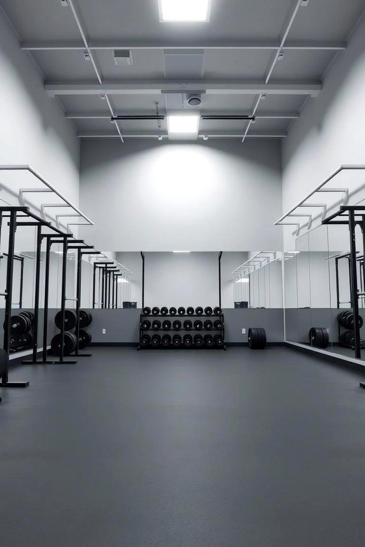 Minimalist Home Gym Setup - 30 Grey and White House Interior Design Ideas