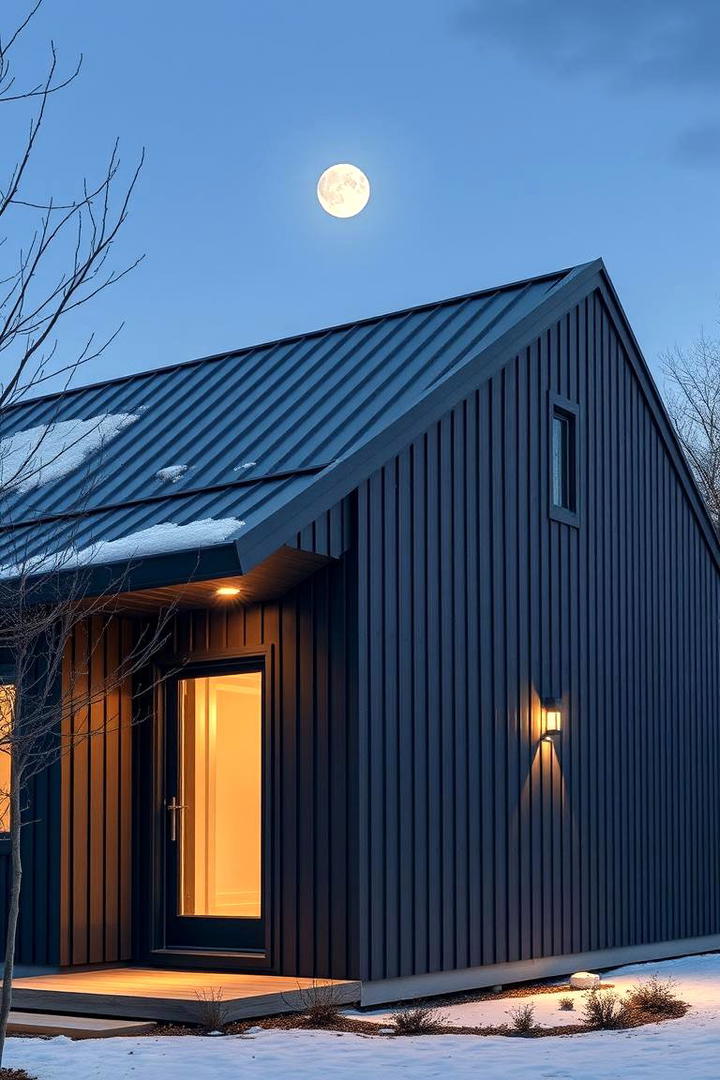 Minimalist Metal Detailing - 30 Scandinavian House Exterior Ideas