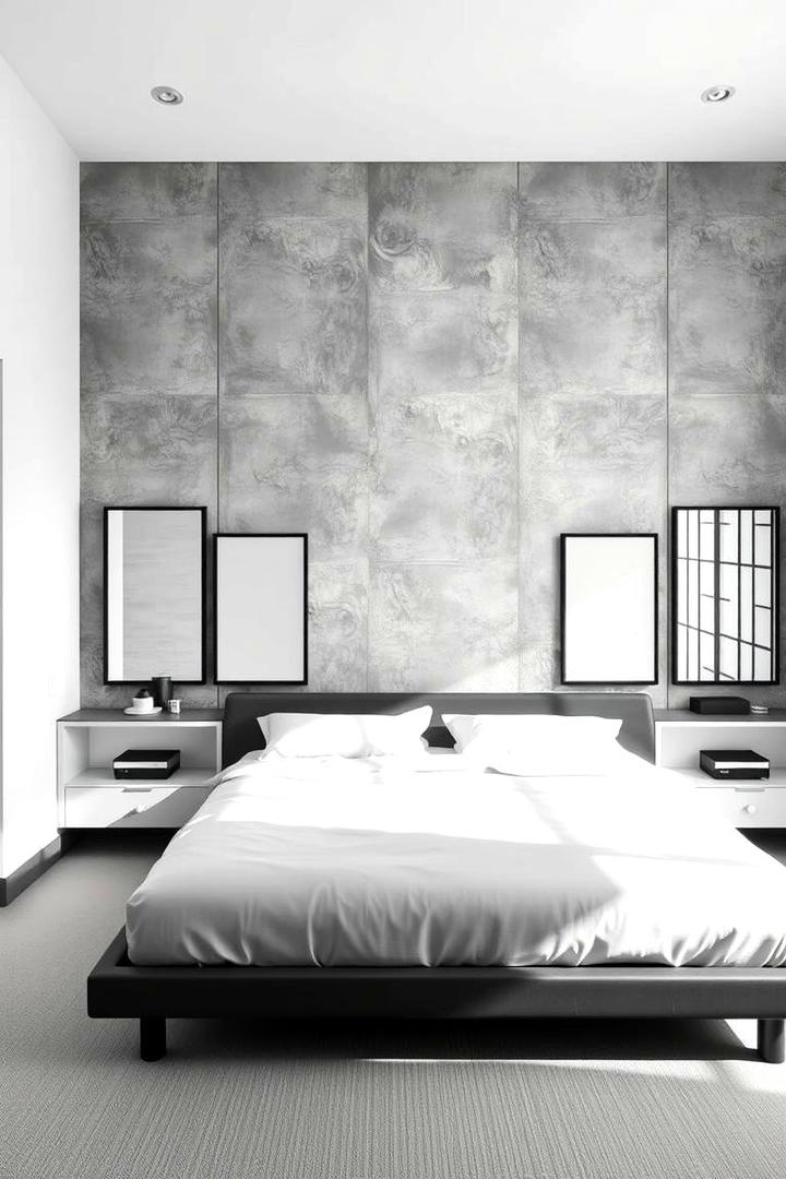 Minimalist Monochrome Magic - 21 Bedroom Wallpaper Ideas