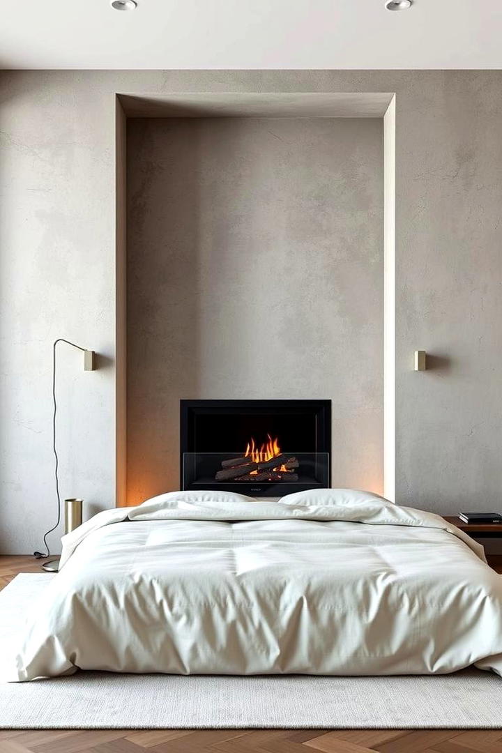 Minimalist Recessed Flames - 21 Fireplace Ideas