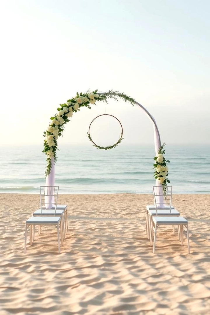 Minimalist Shoreline Elegance - 21 Beach Wedding Ideas