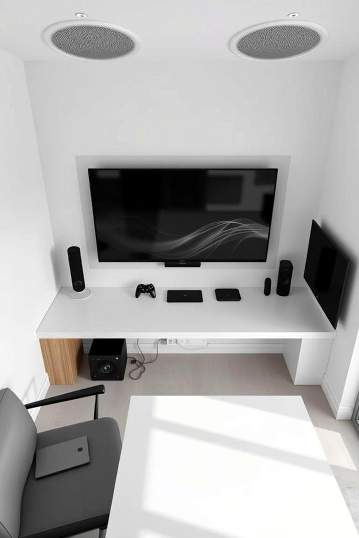 Minimalist Tech Spaces - 21 Gaming Bedroom Ideas