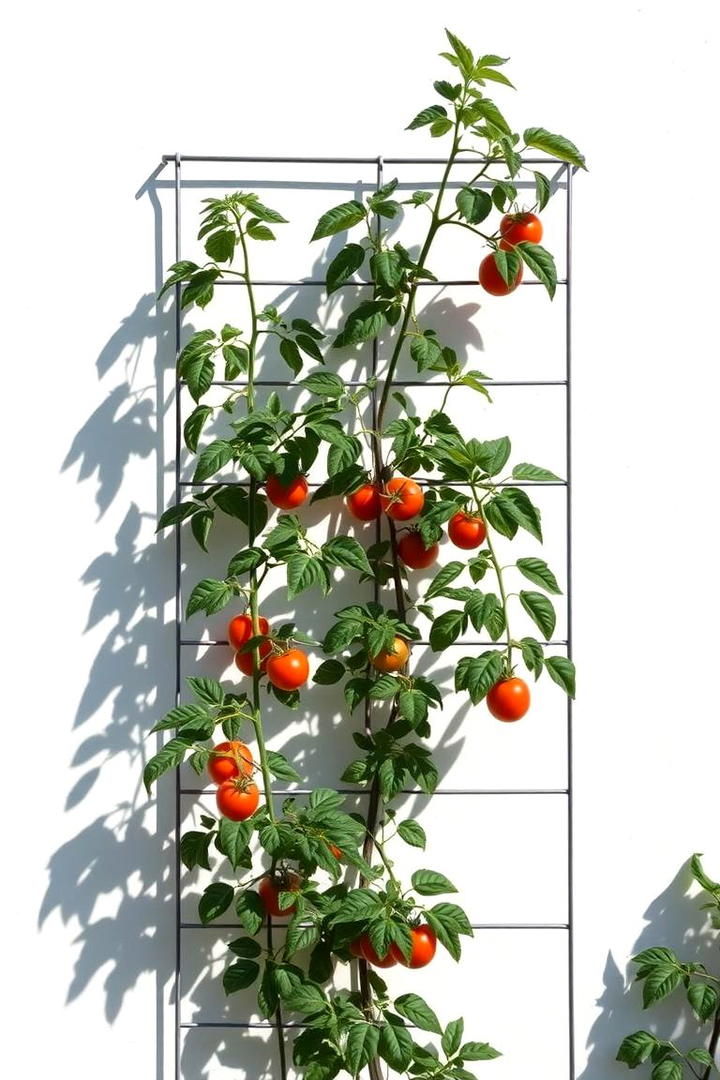 Minimalist Wire Trellis - 30 Tomato Trellis Ideas