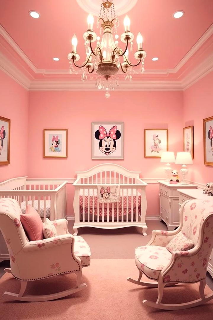 Minnie Mouse Chic Nursery - 30 Disney Nursery Ideas