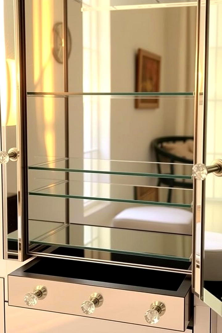 Mirrored Jewelry Cabinet - 30 Jewelry Storage Ideas