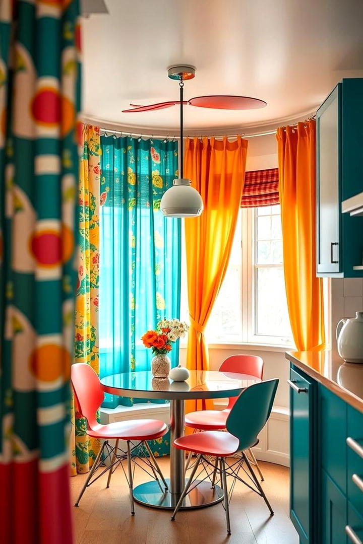 Mix and Match Colors - 21 Kitchen Curtain Ideas