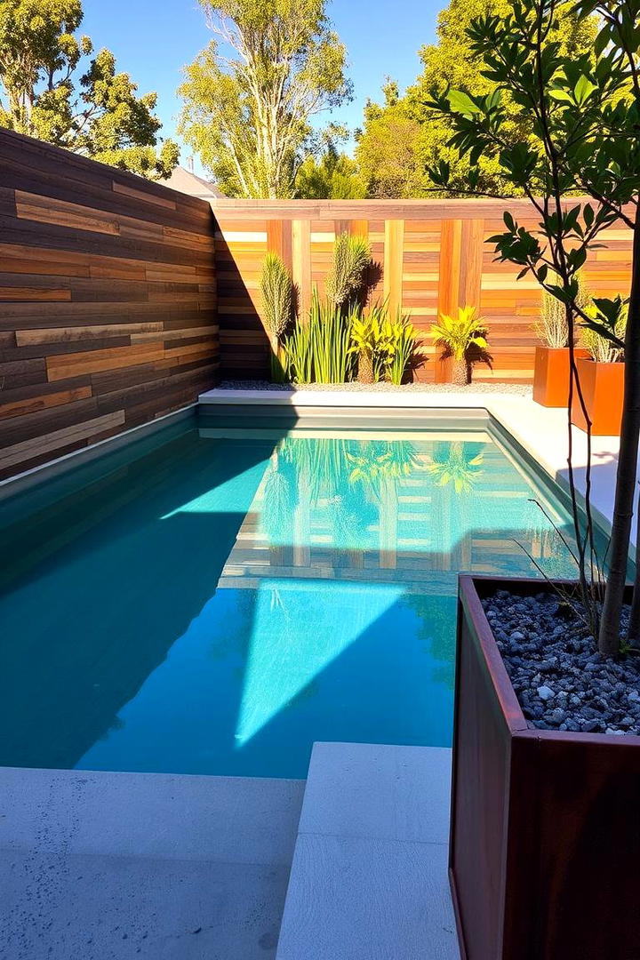 Mixed Material Textures - 30 Pool Landscaping Ideas