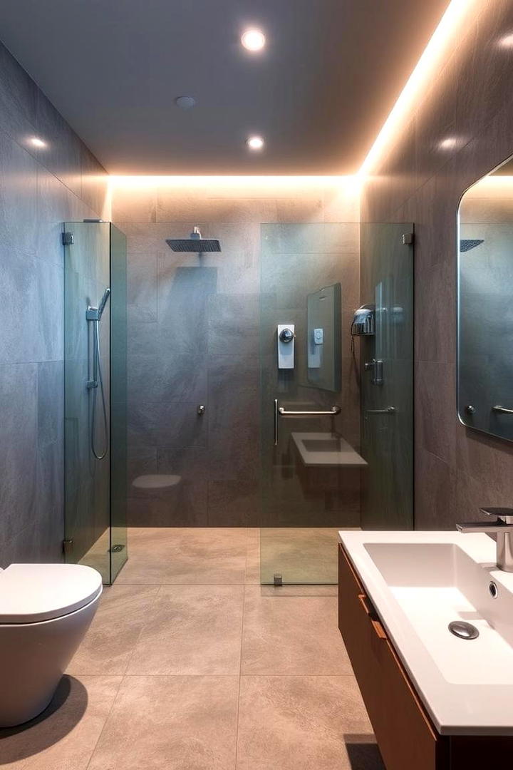 Mixed Materials Design - 21 Modern Bathroom Ideas