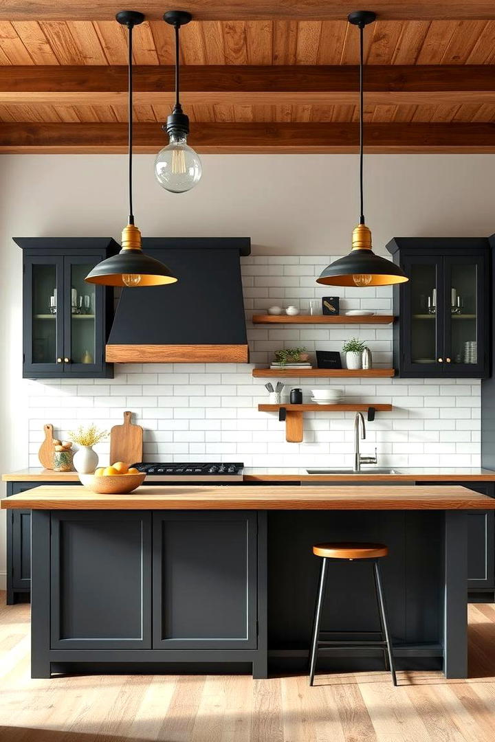 Mixed Metal Fixtures - 21 Farmhouse Kitchen Ideas