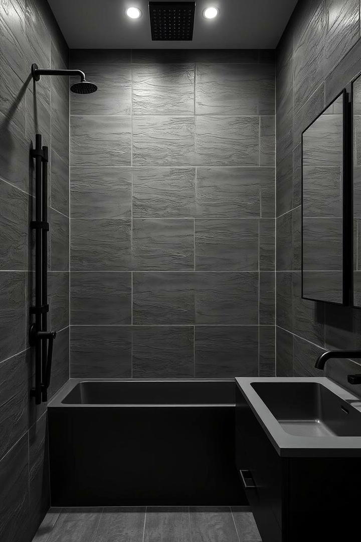 Modern Charcoal Sophistication - 21 Bathroom Color Ideas