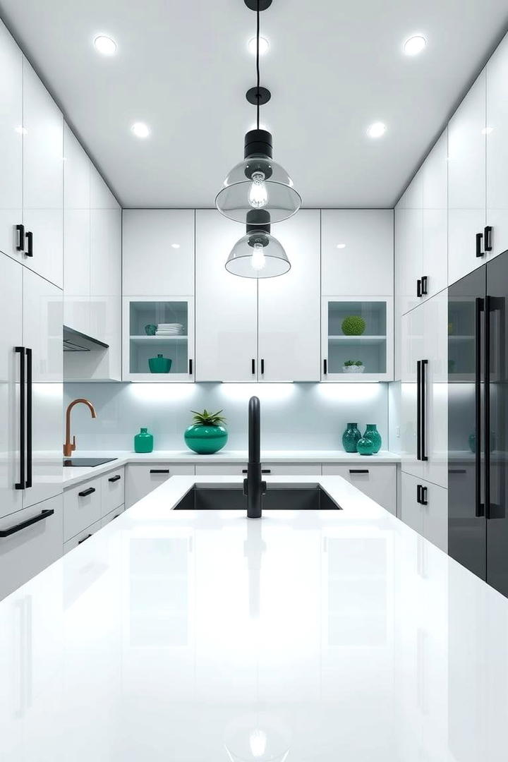 Modern Chic White Kitchen - 21 White Kitchen Ideas