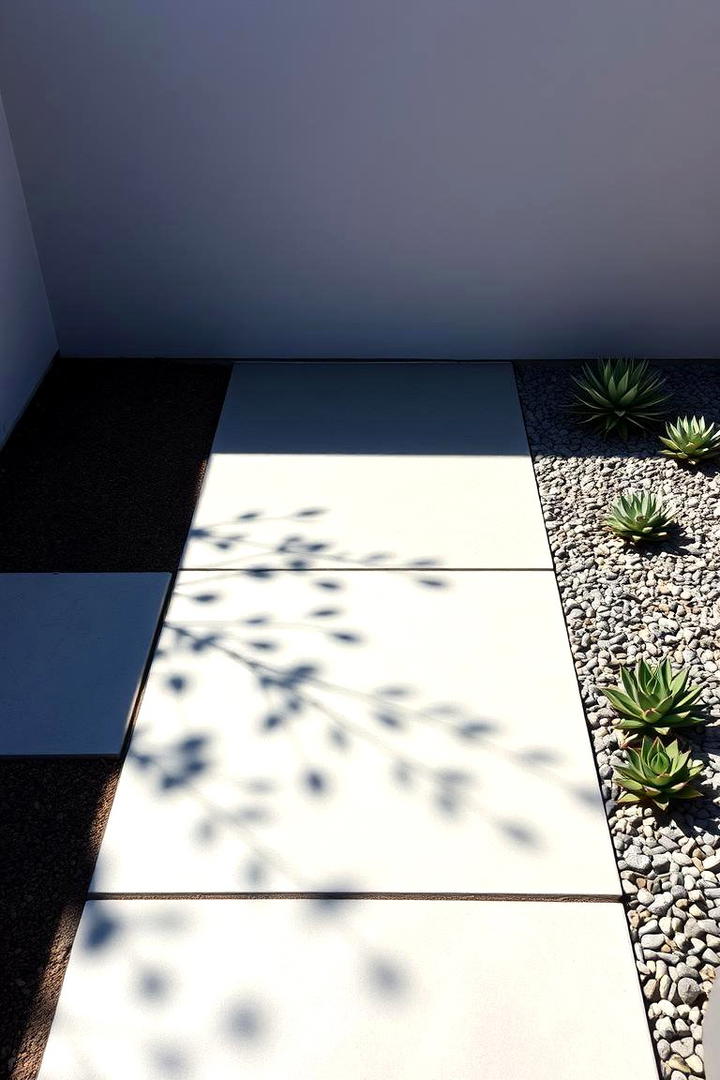 Modern Concrete Path - 30 Garden Path Ideas