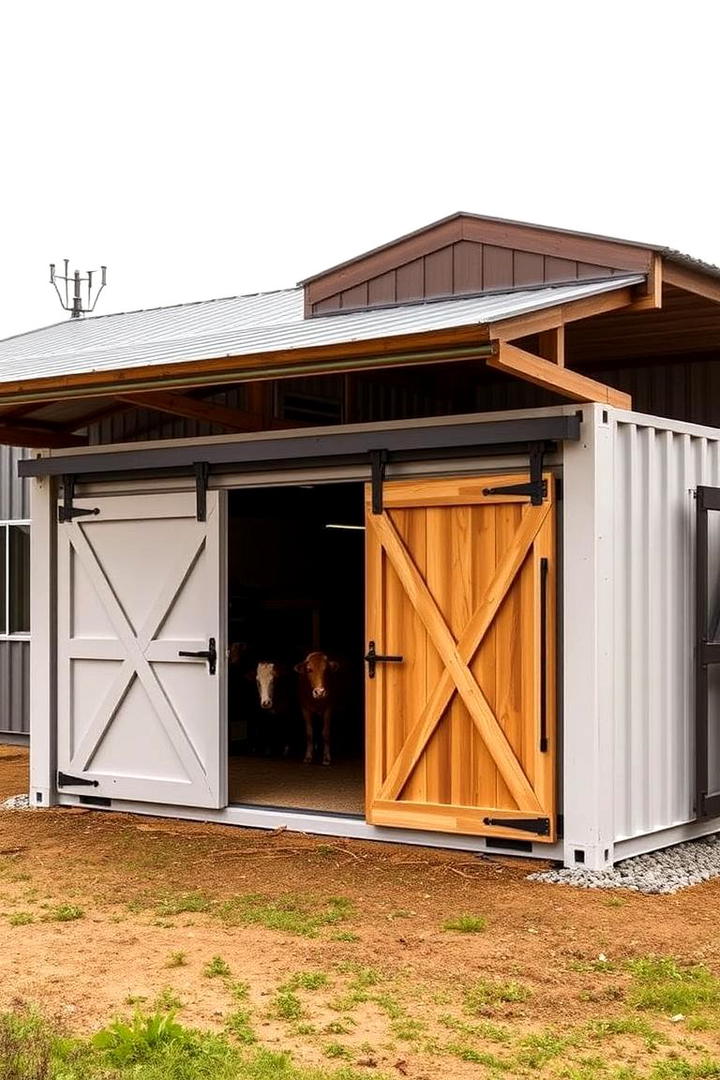 Modern Container Barn Conversion - 30 Container Home Ideas