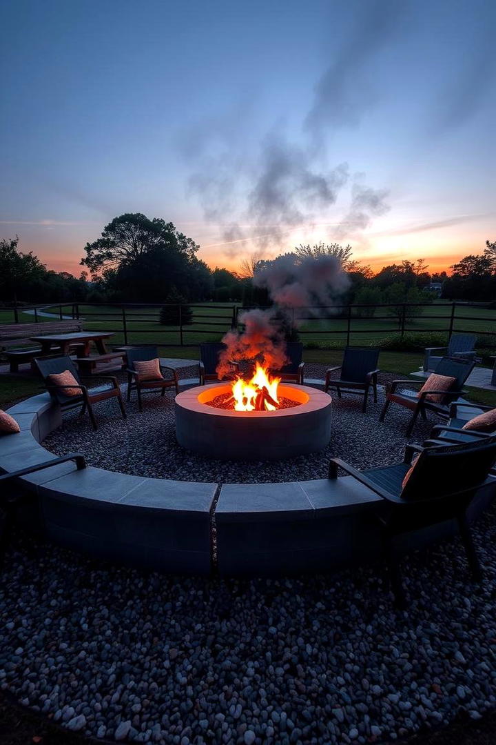 Modern Fire Pit Retreat - 30 Modern Backyard Ideas