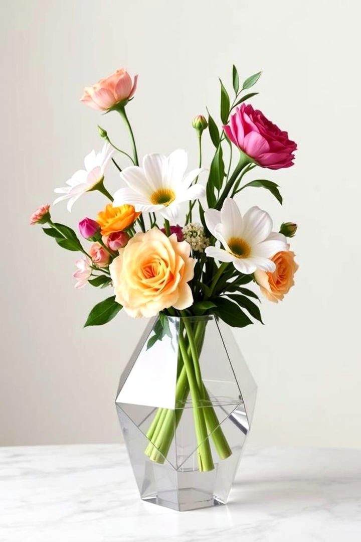 Modern Geometric Vase - 21 Flower Centerpiece Ideas