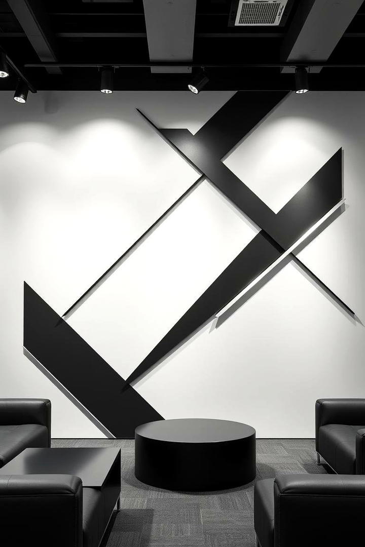 Modern Geometric Wall Designs - 21 Blank Wall Ideas