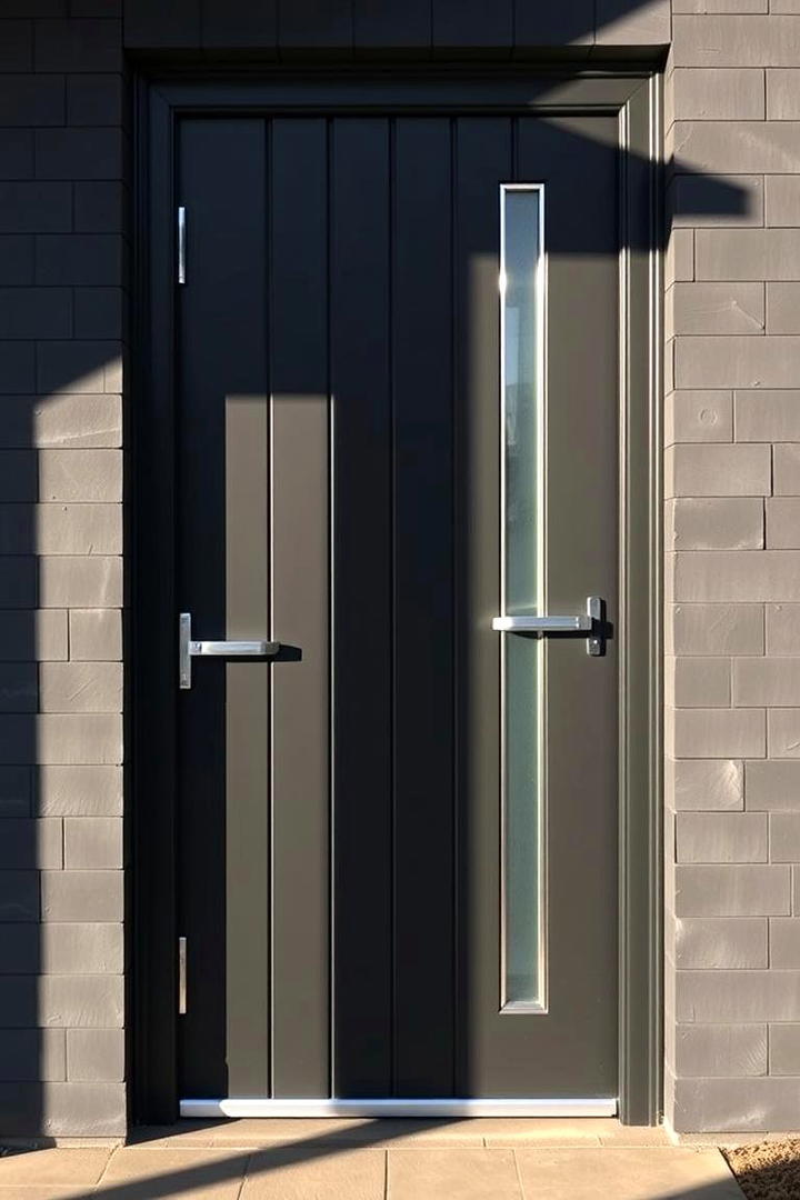 Modern Gray - 30 Mid Century Front Door Colors