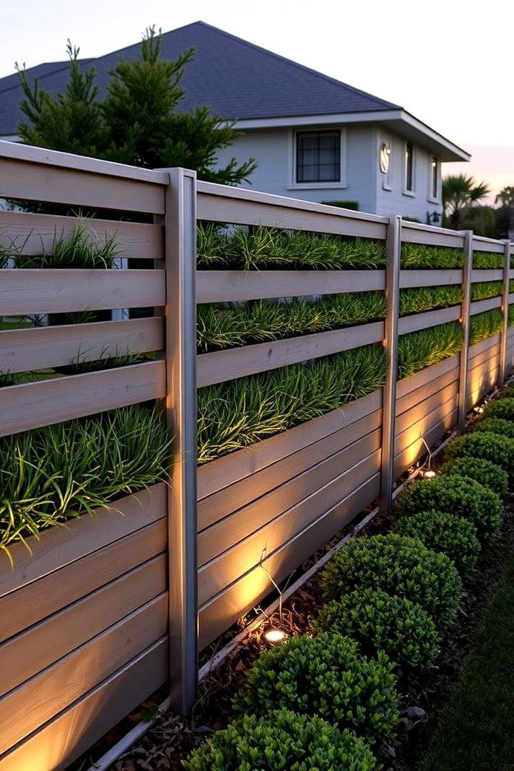 Modern Green Fence - 21 Vertical Garden Ideas