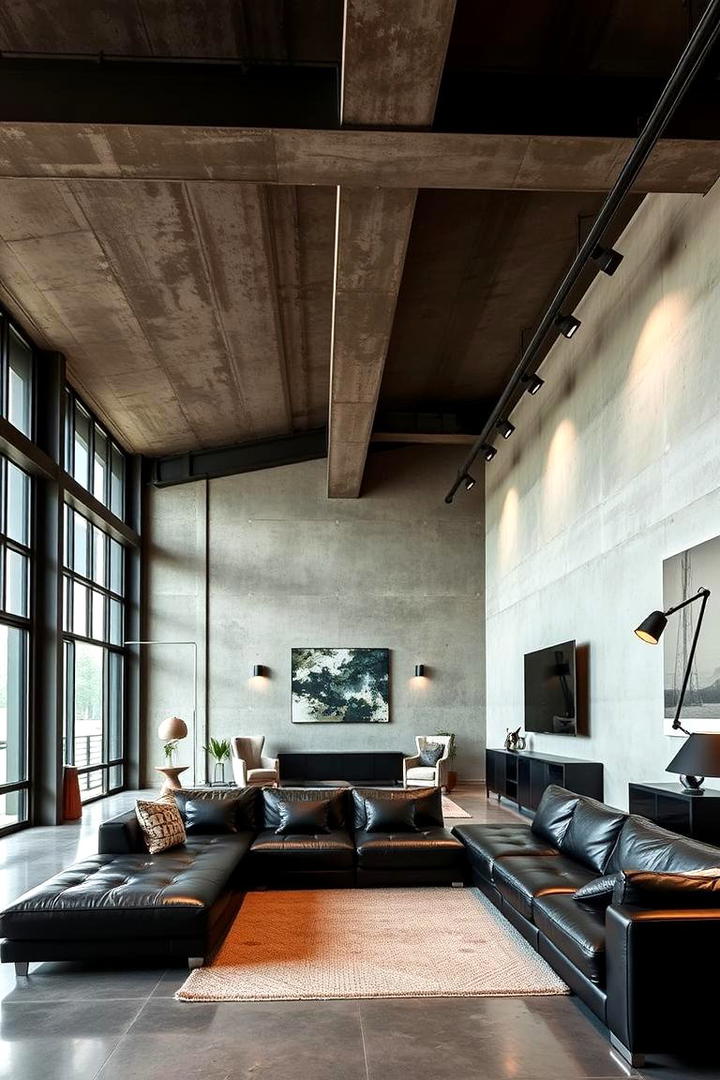 Modern Industrial Minimalism - 21 Minimalist Living Room Ideas