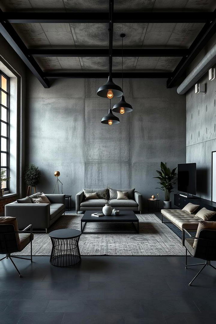 Modern Industrial Vibes - 21 Living Room Design Ideas