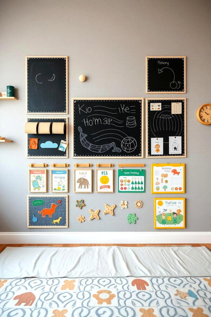 Modern Interactive Wall - 30 Twin Nursery Ideas