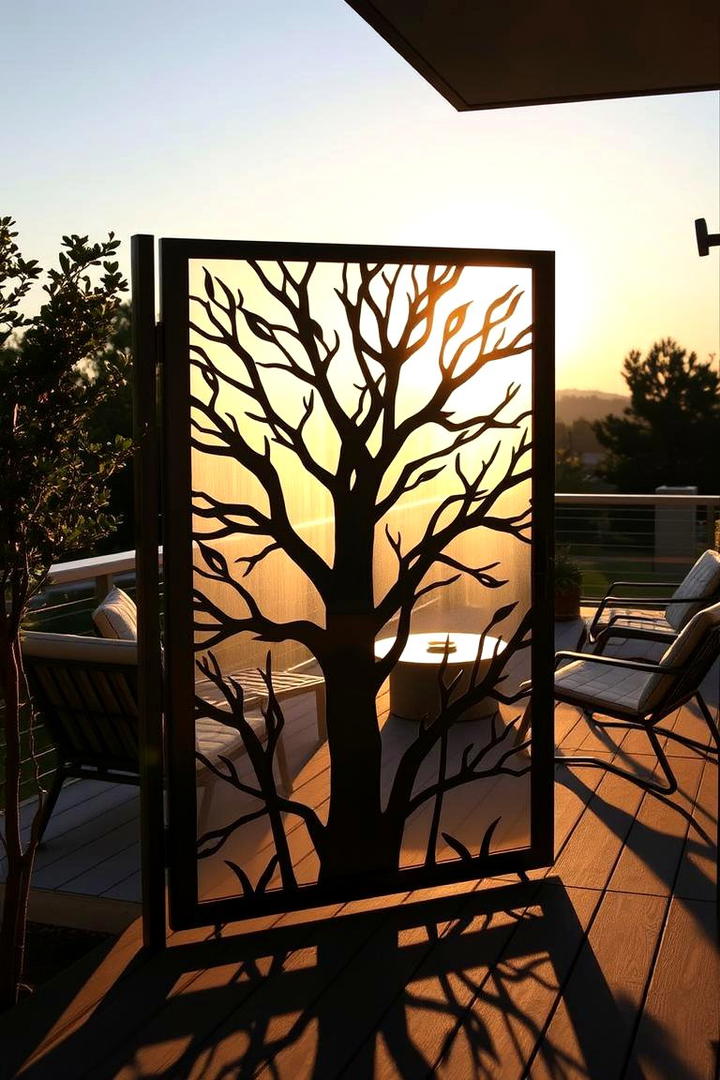 Modern LaserCut Design - 30 Deck Gate Ideas