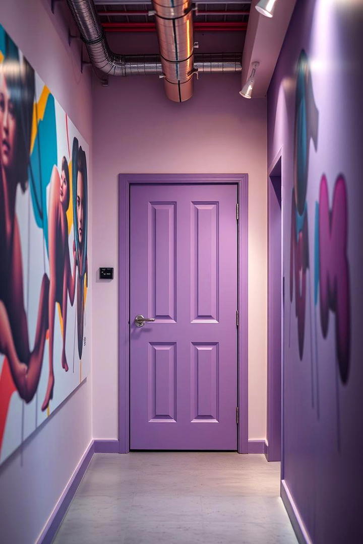 Modern Lavender - 30 Interior Door Color Ideas