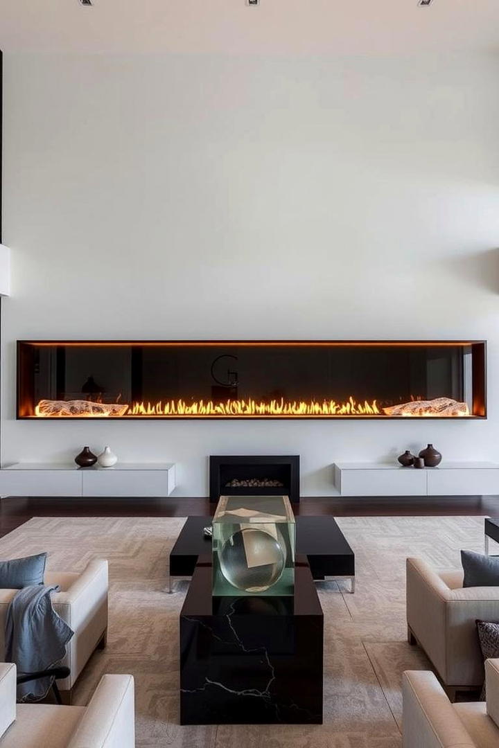 Modern Linear Fireplaces - 21 Fireplace Ideas